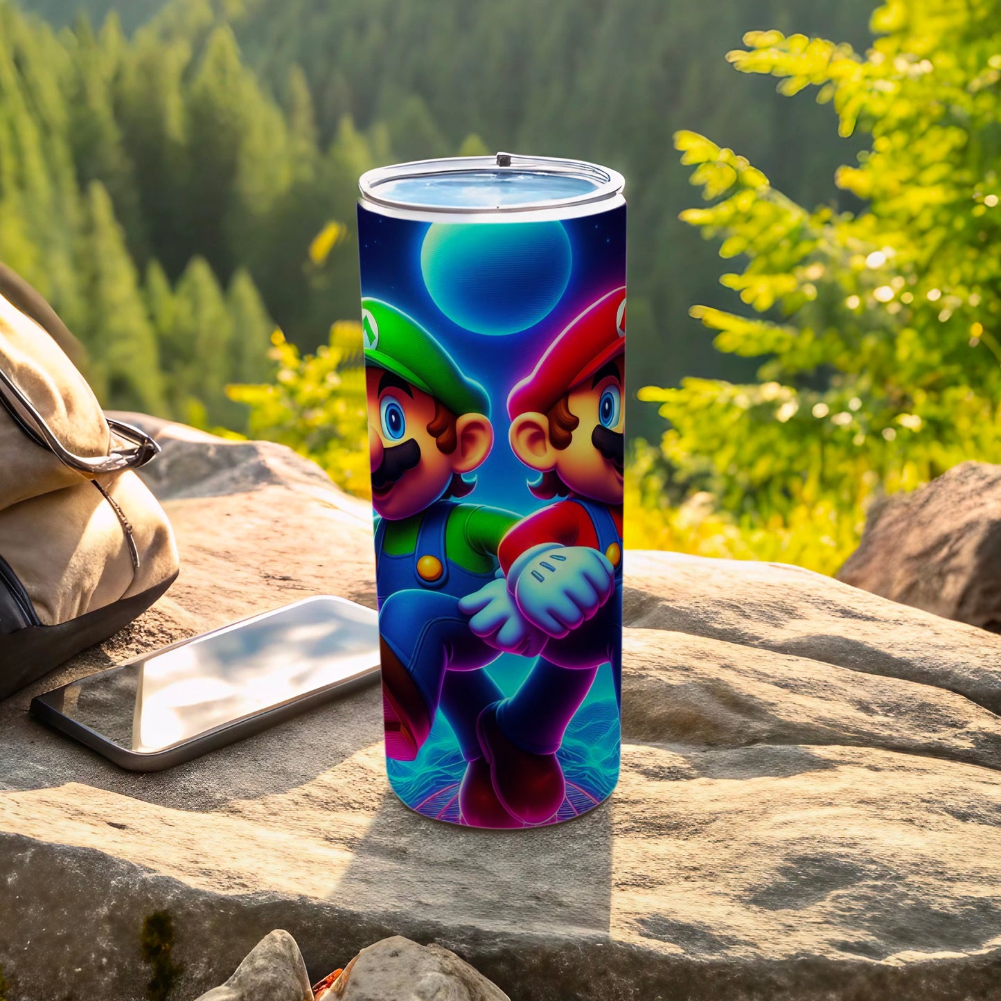 Vibrant Cartoon Characters Insulated Tumbler Cup