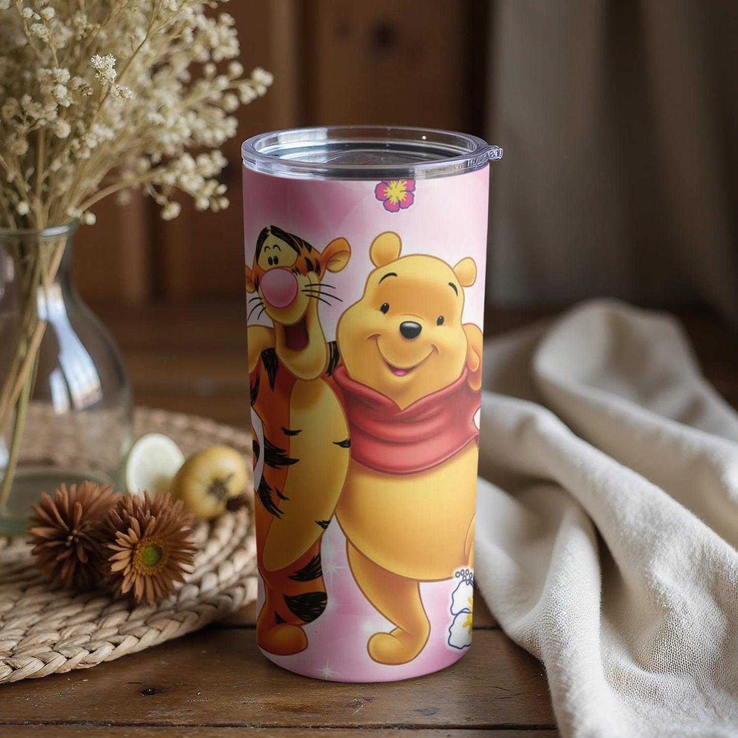 Winnie the Pooh and Tigger Pink Tumbler Product