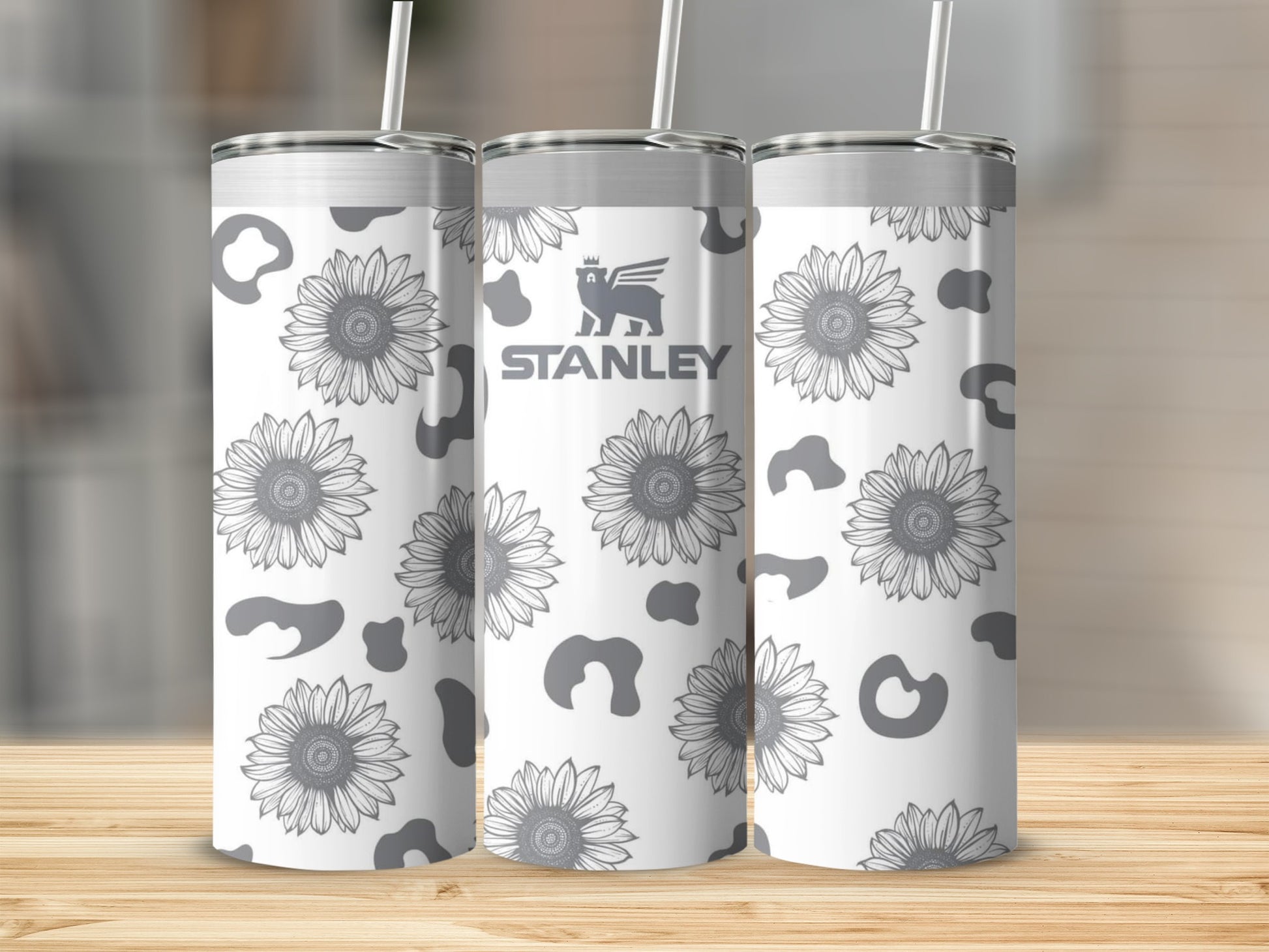 Floral and Animal Print Design Insulated Tumbler Product