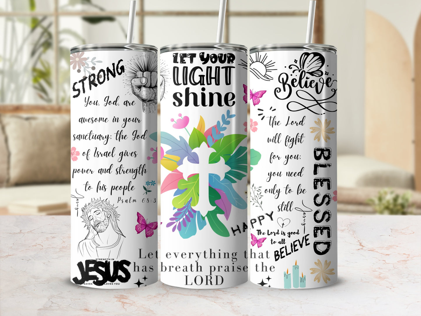 Inspirational Christian Travel Tumbler Collection