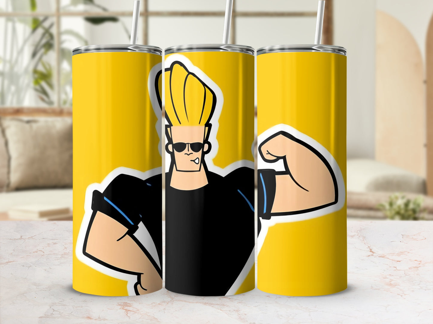 Animated Muscle Man Character Design Tumbler Product