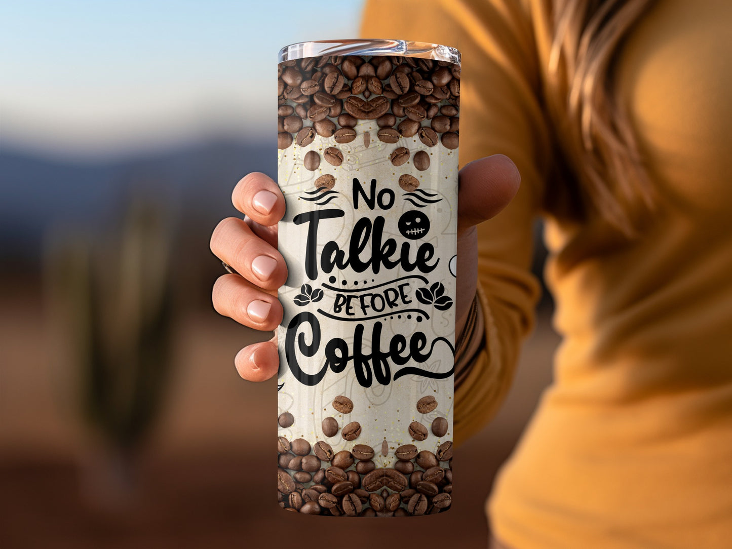 No Talkie Before Coffee Travel Mug for Coffee Lovers