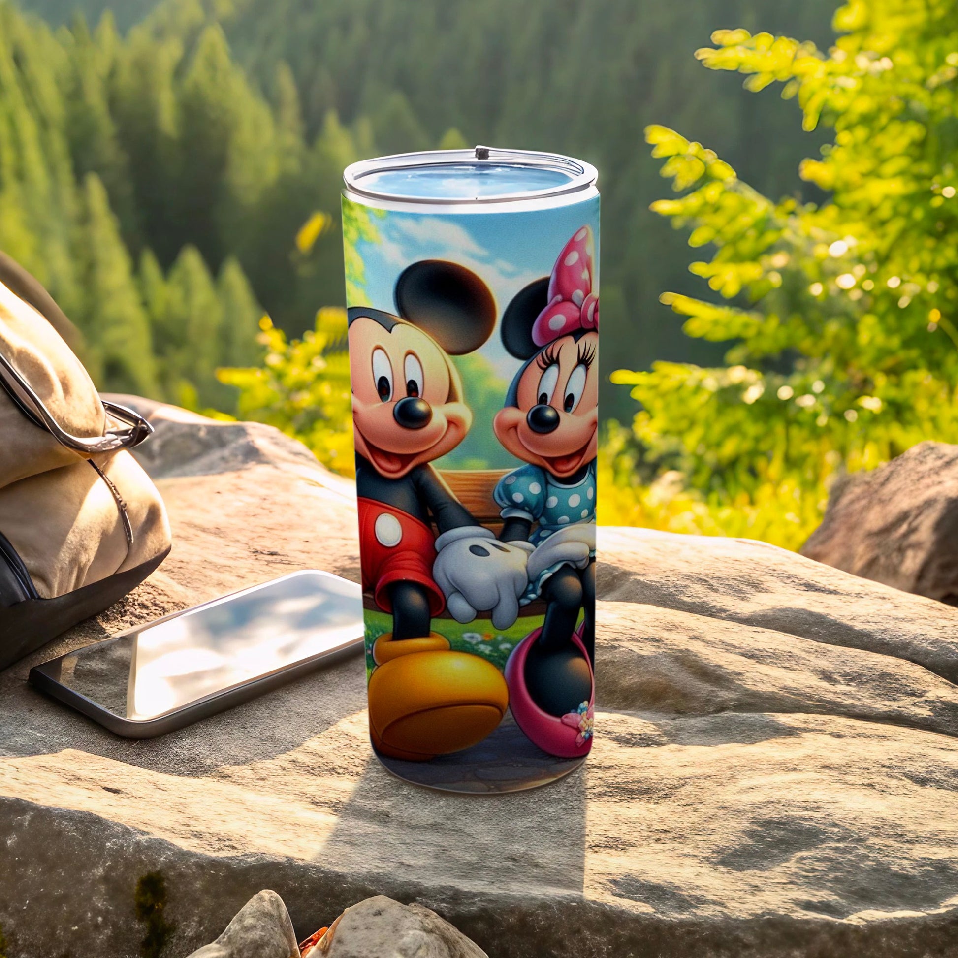 Mickey and Minnie Mouse Tumbler for Outdoor Use