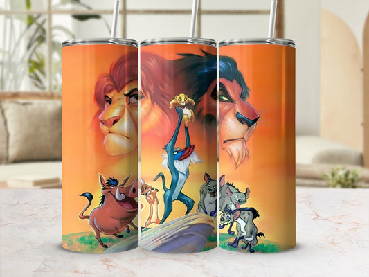 Lion King Themed Colorful Graphic Tumbler Product