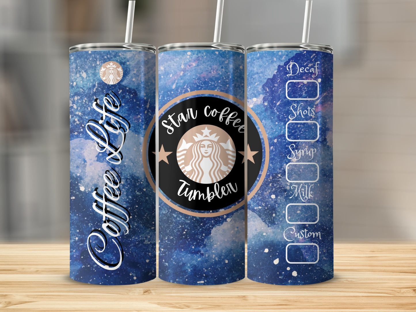 Coffee oLife Star Coffee Tumbler with Custom Options