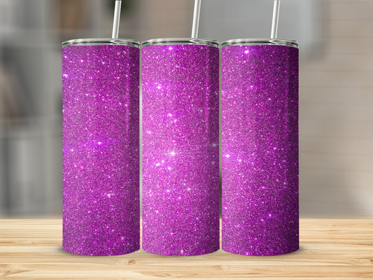 Sparkling Purple Glitter Tumbler for Stylish Hydration