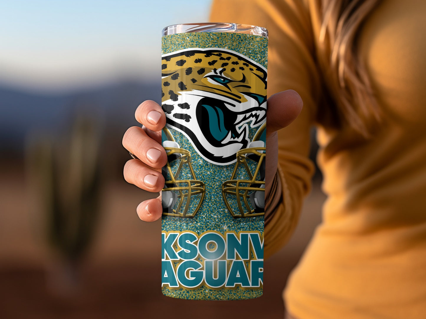 Jacksonville Jaguars Team Helmets Logo Design Tumblers