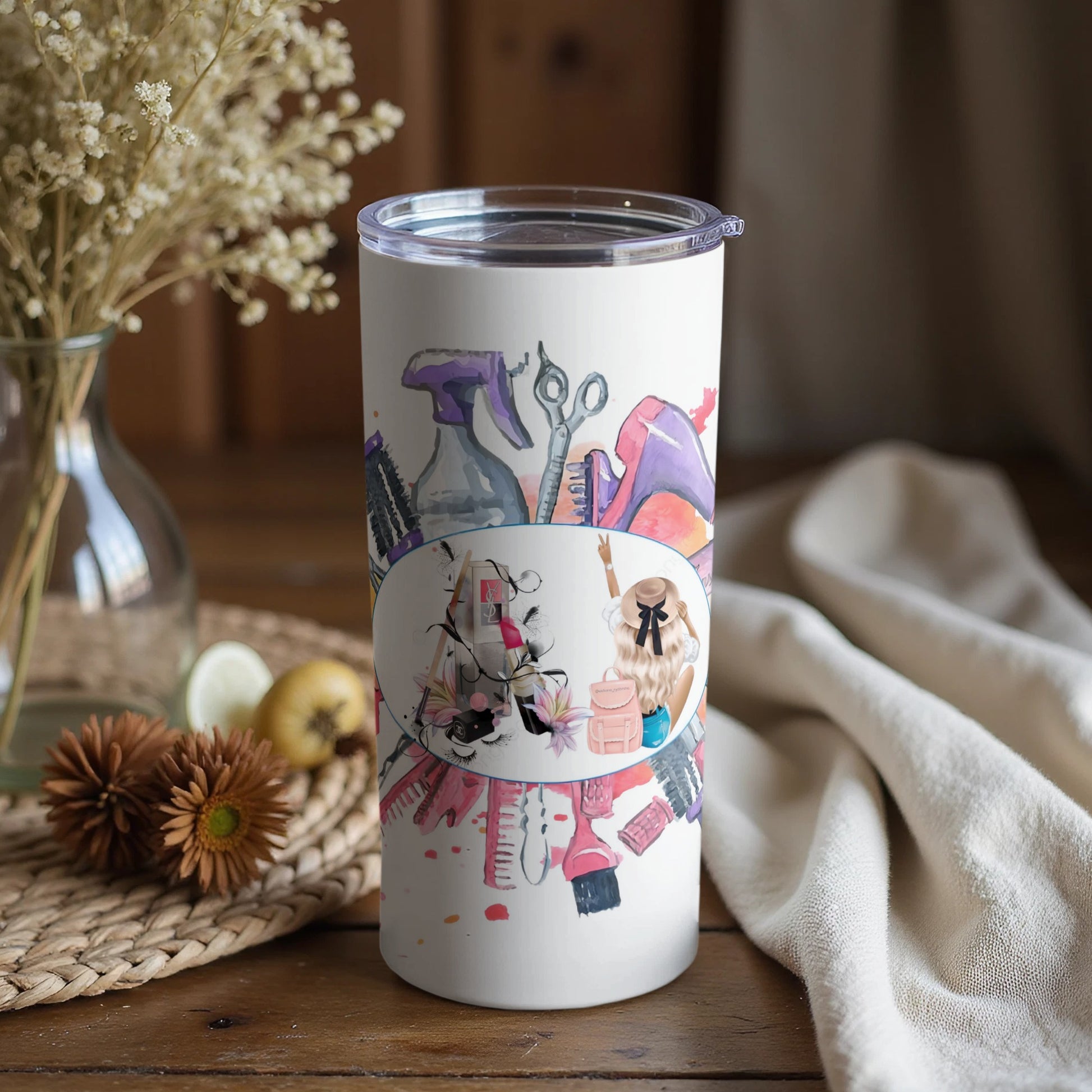Creative Art Tool Design Insulated Tumbler for Everyday Use