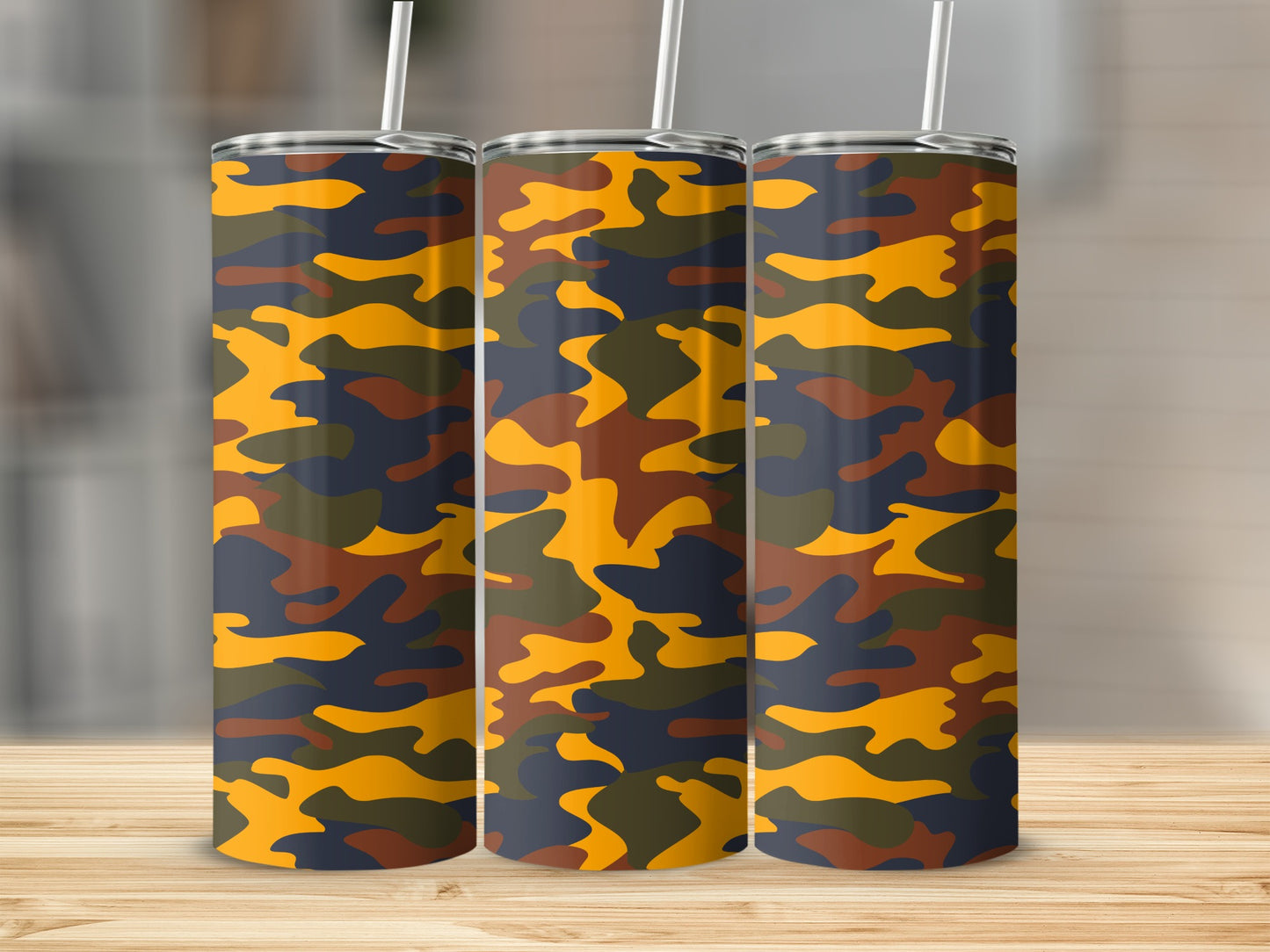 Camouflage Pattern Tumbler Vacuum Insulated Flask