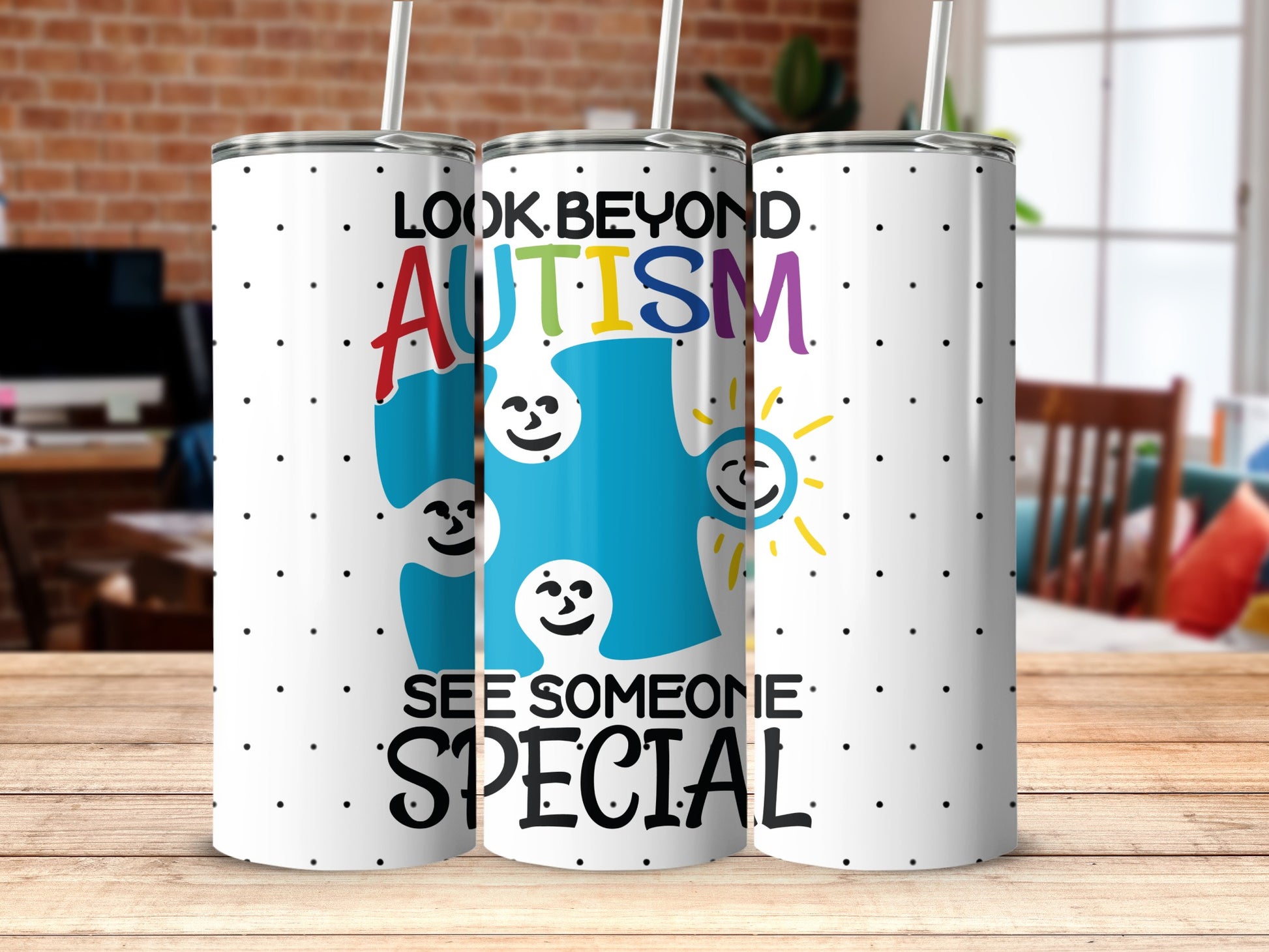 Look Beyond Autism See Someone Special Tumbler