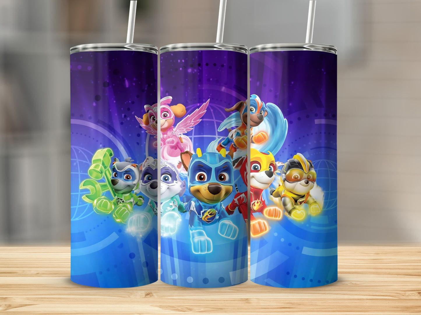 Cute Cartoon Pups Superhero Adventure Tumbler Product