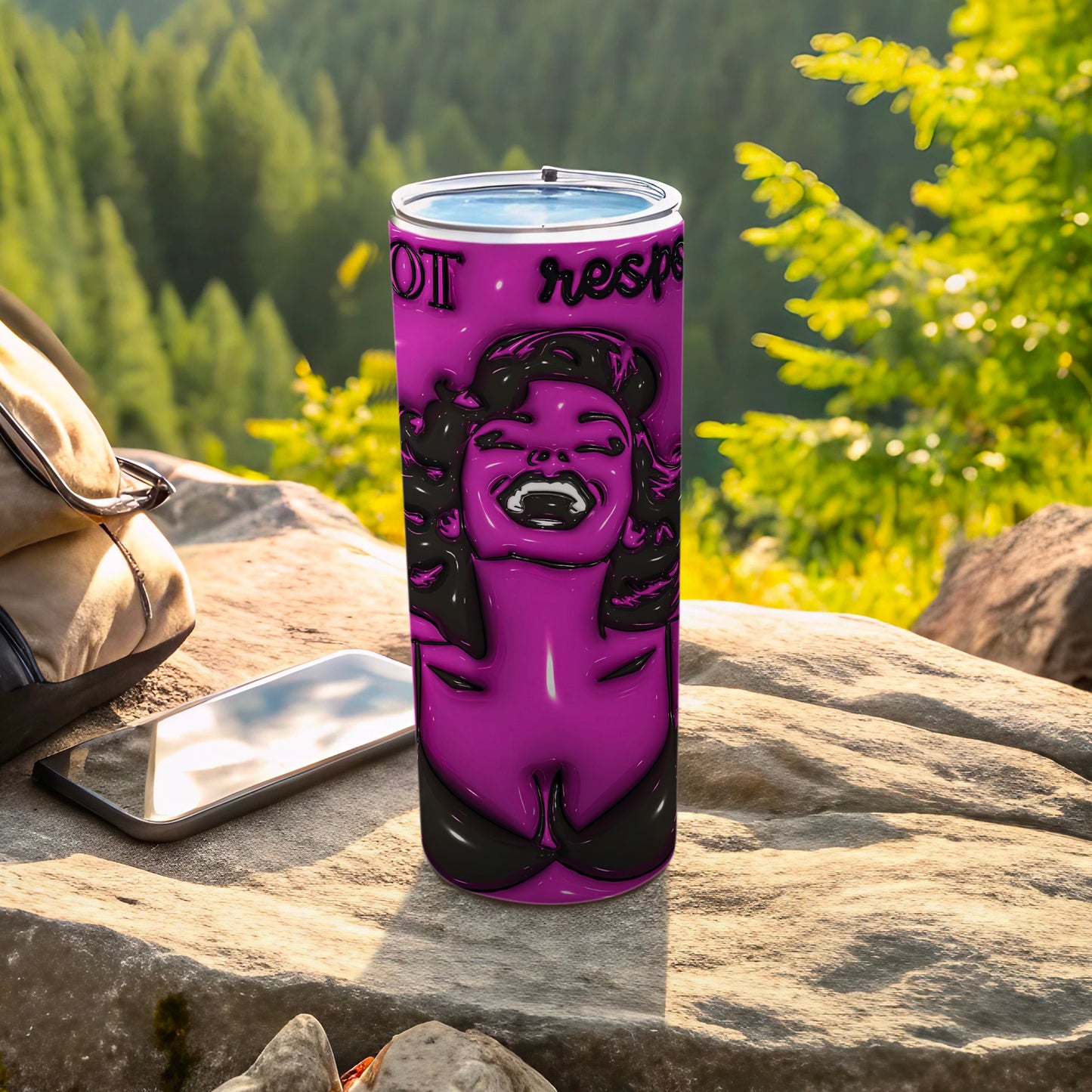 Purple Glamour Woman Design OT Resp Tumbler product type