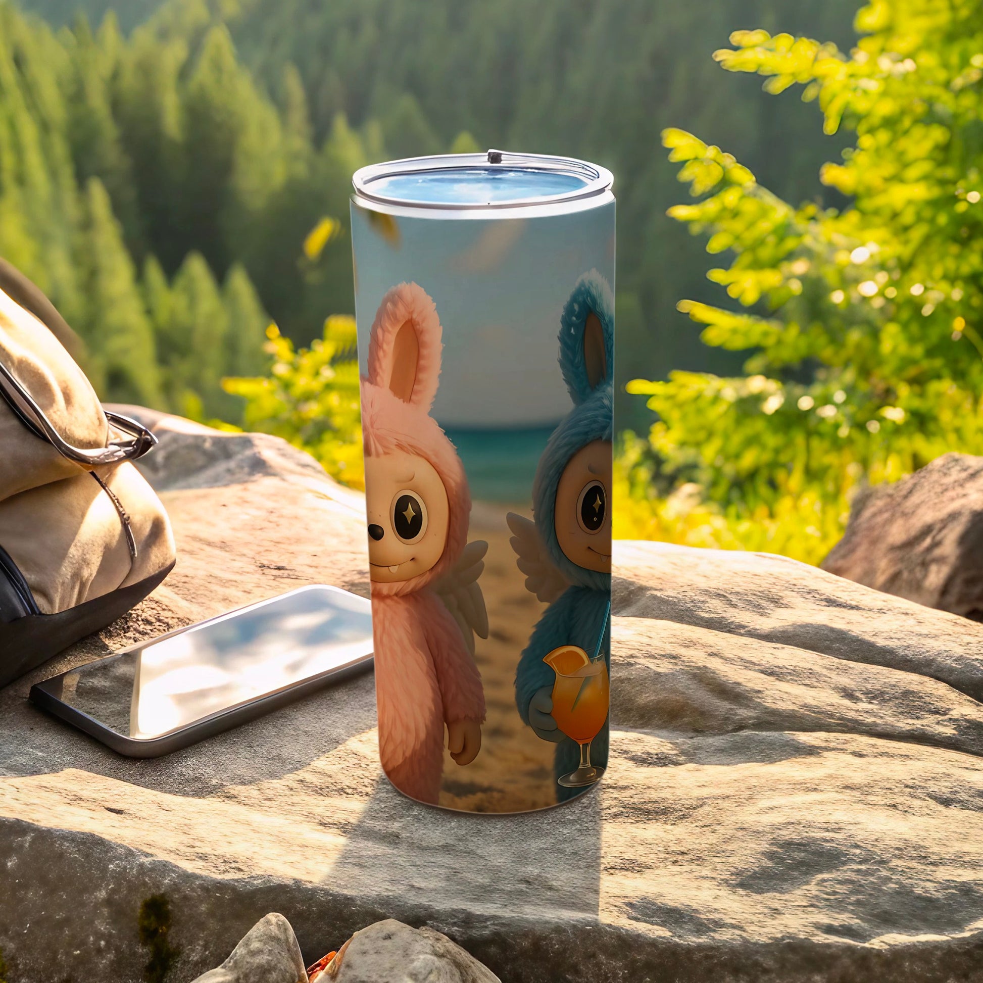Adorable Bunny Characters Design Insulated Tumbler