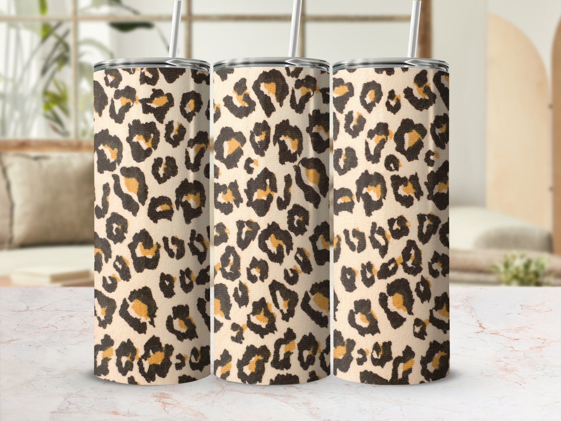 Leopard Print Tumbler for Stylish and Trendy Beverage
