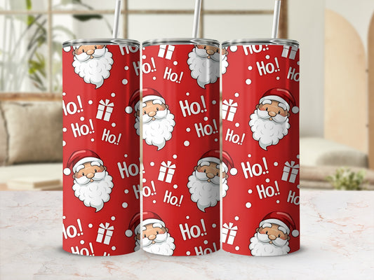 Festive Santa Claus Ho Ho Ho Christmas Tumbler Product