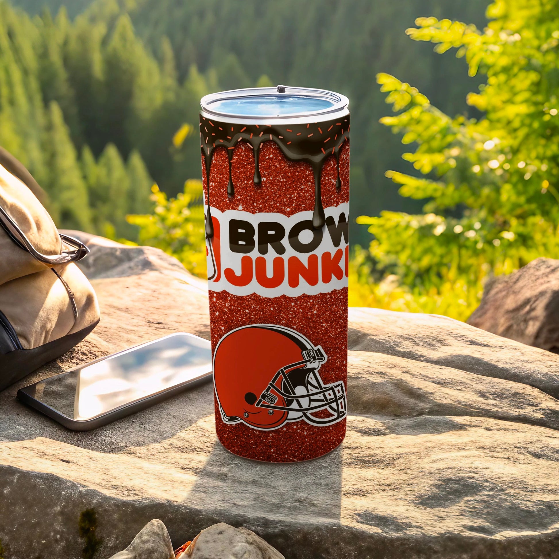 Brown Junkie Custom Sports Team Tumbler Product