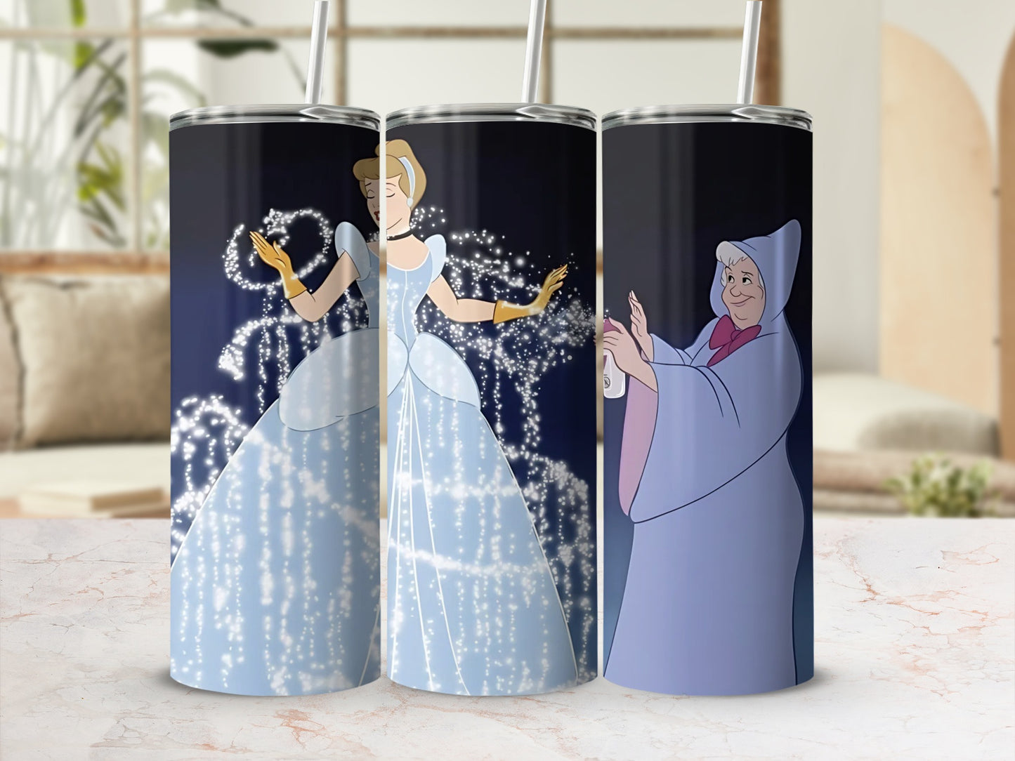 Cinderella Inspired Fairy Godmother Magic Tumbler