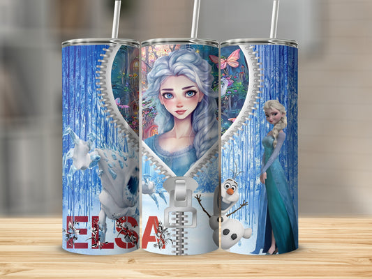 Frozen Elsa and Friends Themed Insulated Tumbler Cup