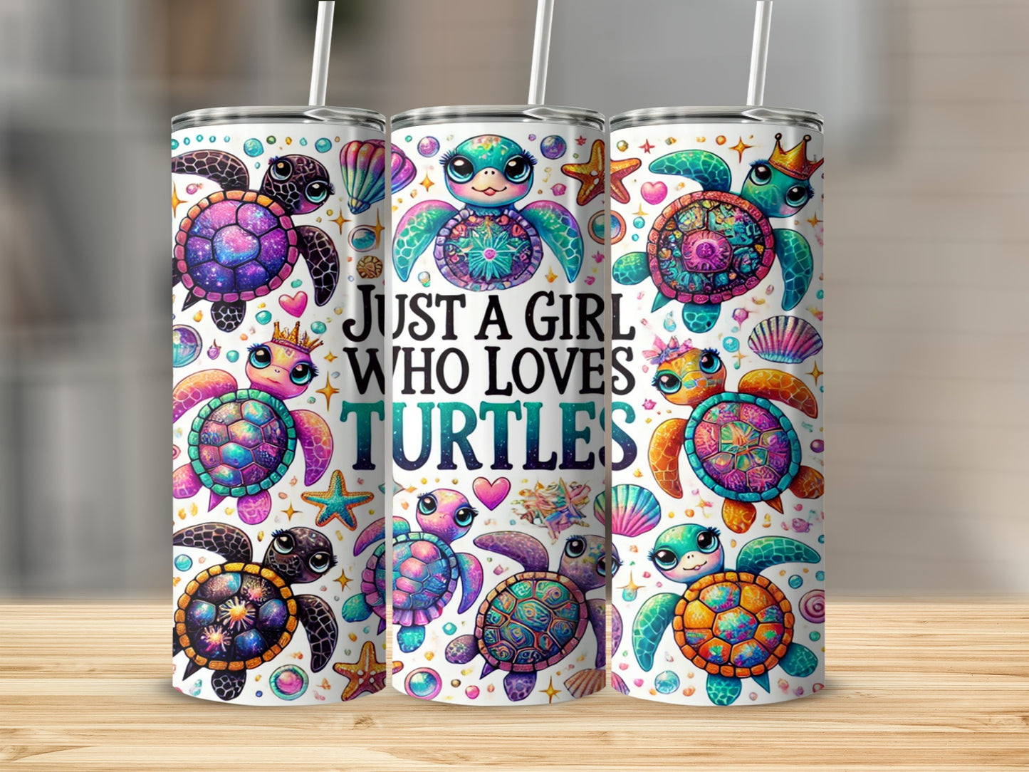 Just A Girl Who Loves Turtles Design Tumbler