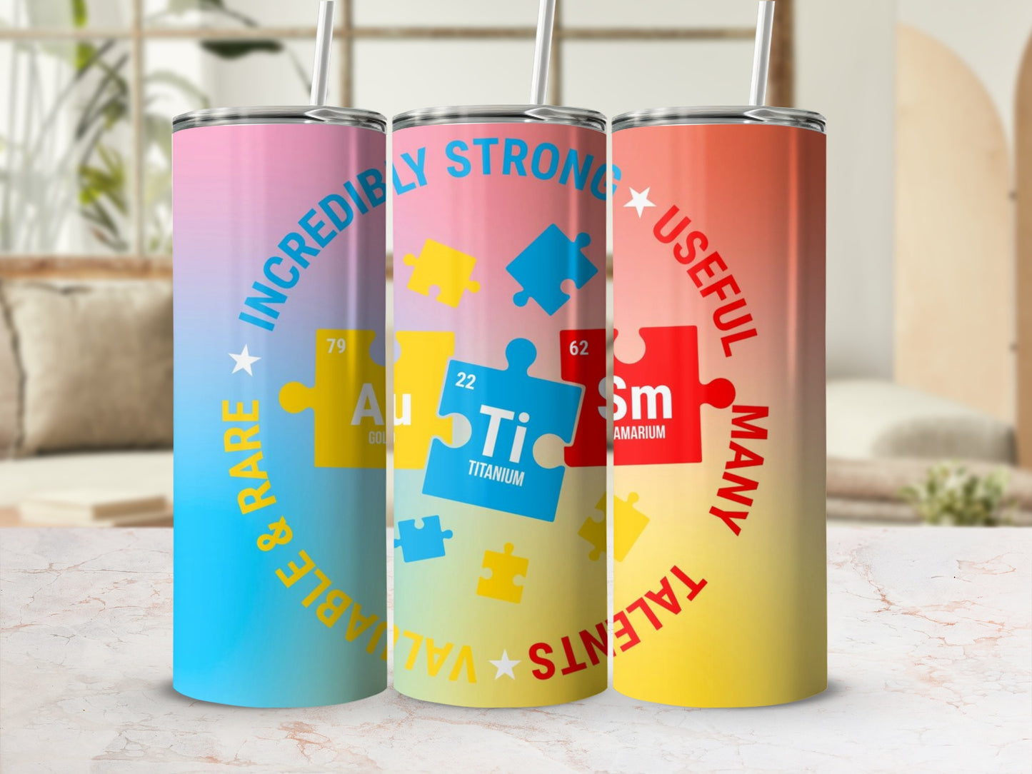 Science-Inspired Colorful Design Vacuum Insulated Tumbler