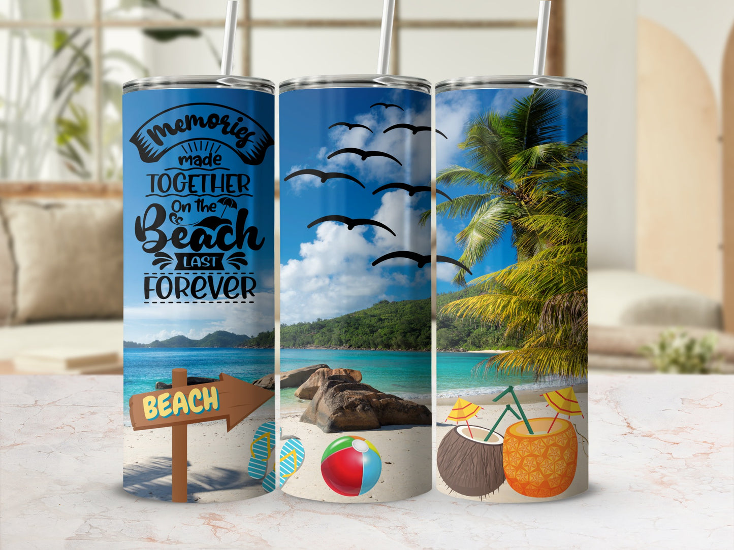Memories Made Together on The Beach Tumbler