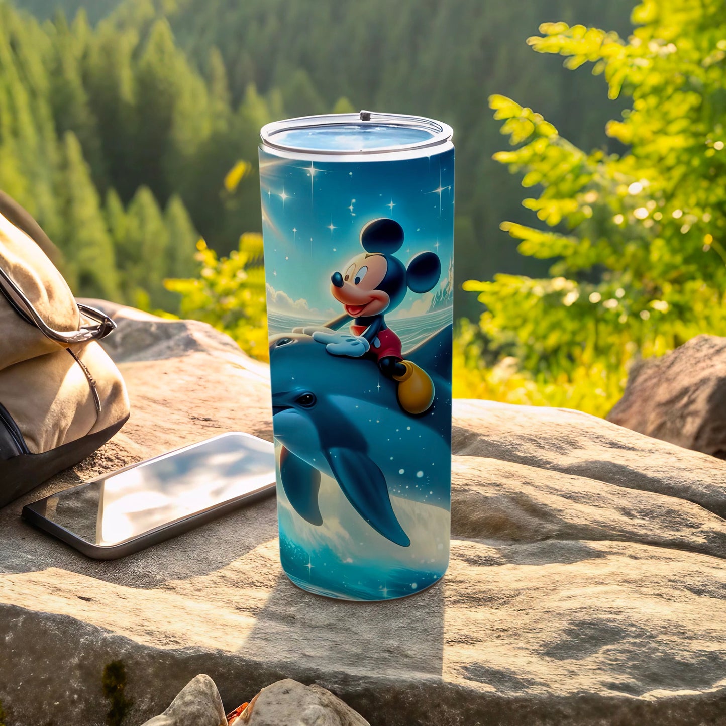 Mickey Mouse Riding Dolphin Adventure Tumbler