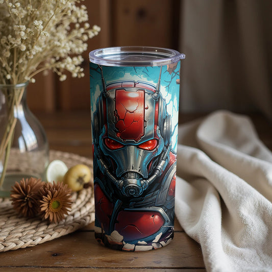 Vibrant Red and Blue Hero Inspired Drink Tumbler