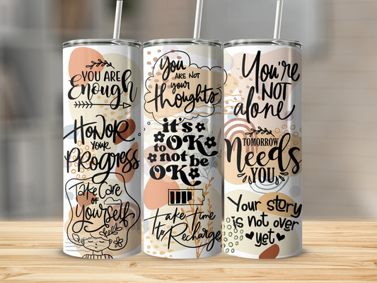 Inspirational Quotes Motivational Stainless Steel Tumblers
