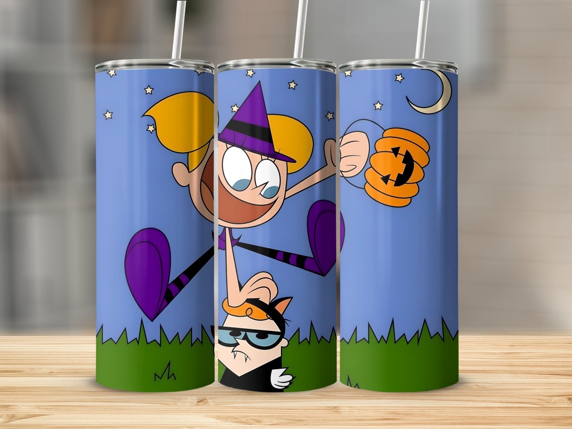 Cartoon Character Halloween Design Tumbler Product