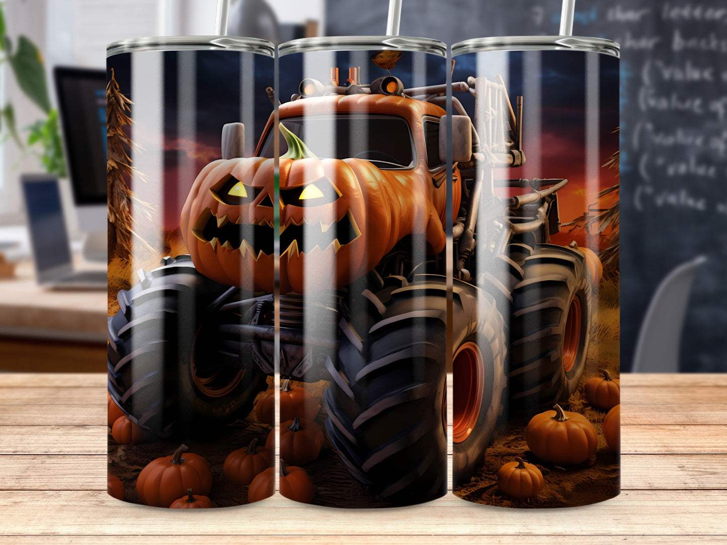 Spooky Jackolantern Monster Truck Pumpkin Design product type