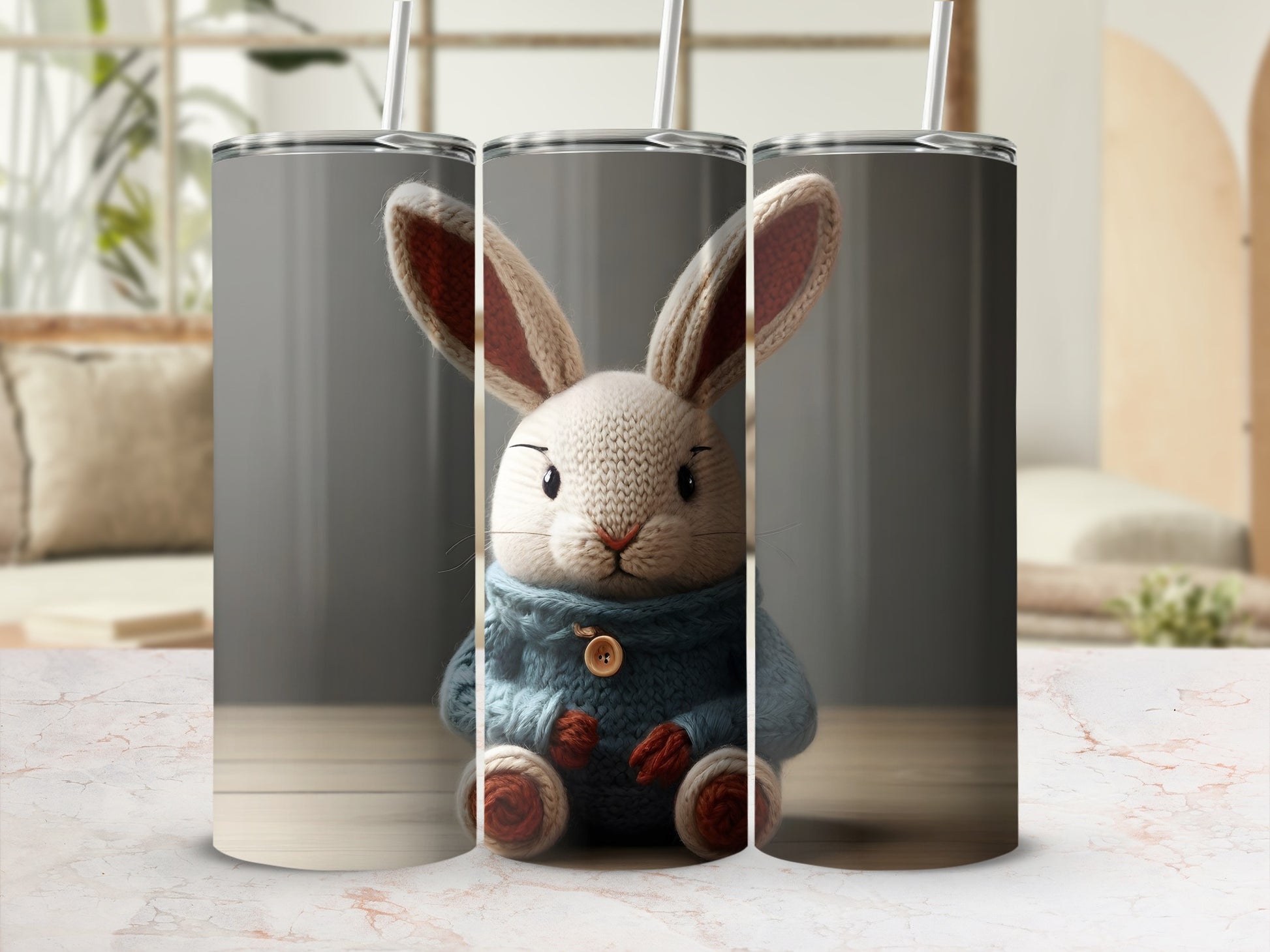 Cute Rabbit Figure Blue Outfit Image product type