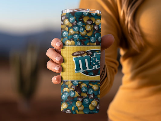 Jacksonville Jaguars Winning Size M&Ms Two Servings Tumblers