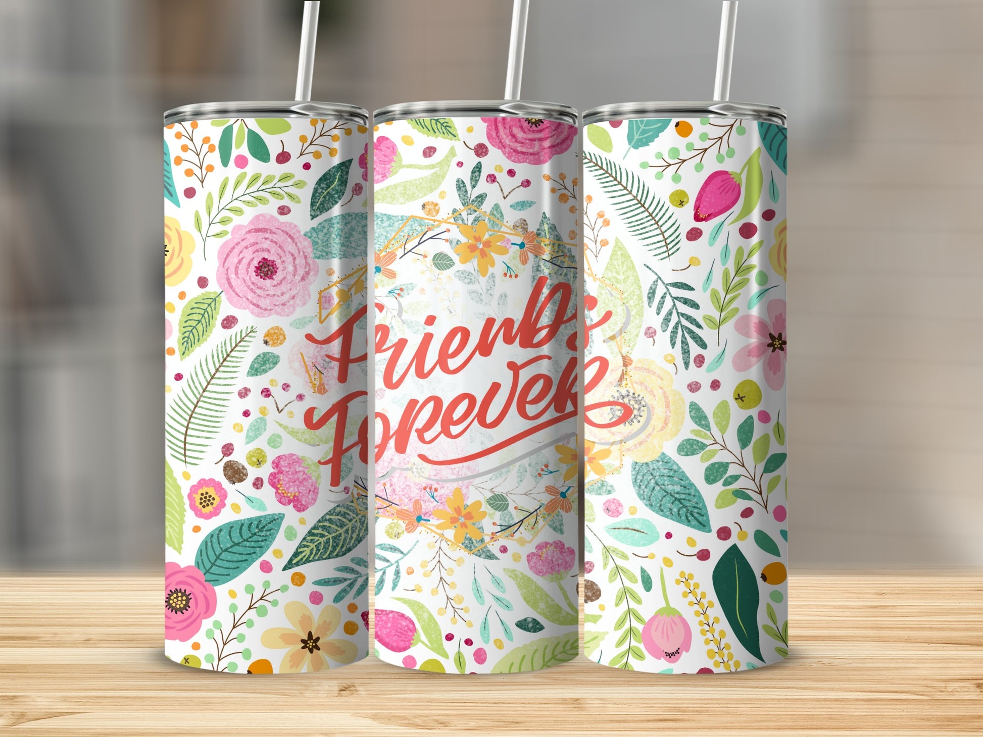 Colorful Floral Pattern and Friends Forever Product