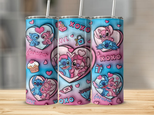 Cute Cartoon Love Theme Insulated Cup Design