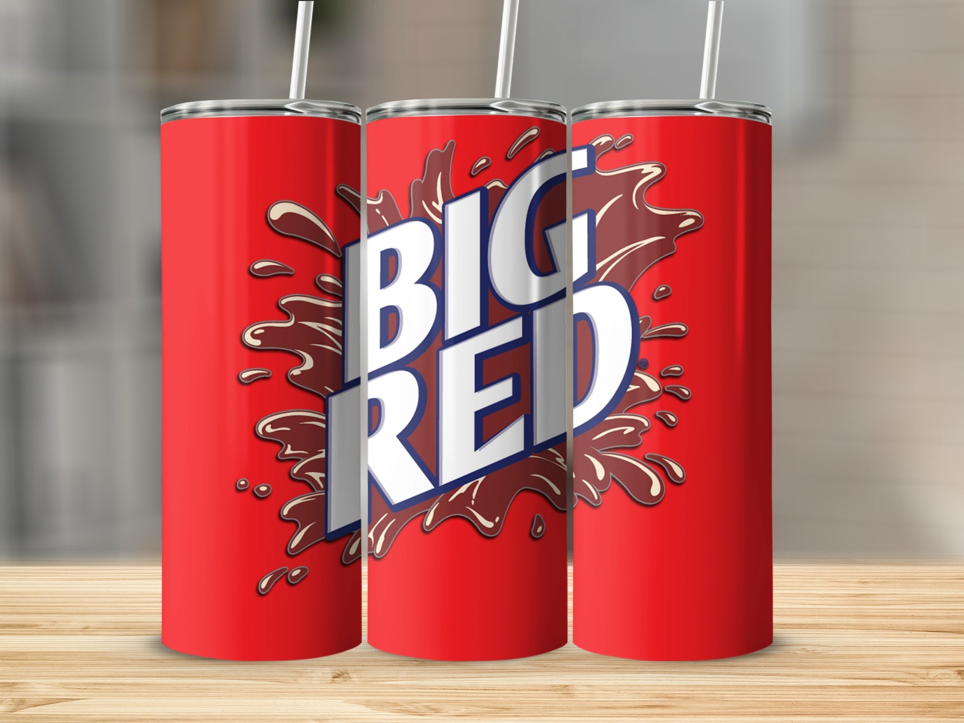 Big Red Tumbler Splash Beverage Graphics product type