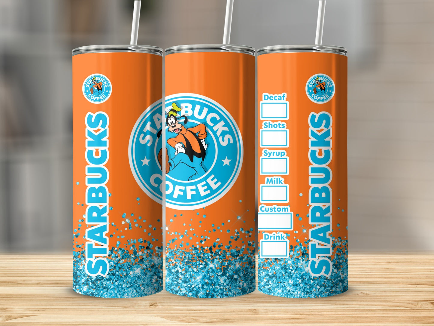 Starbucks Coffee Themed Tumbler with Custom Options