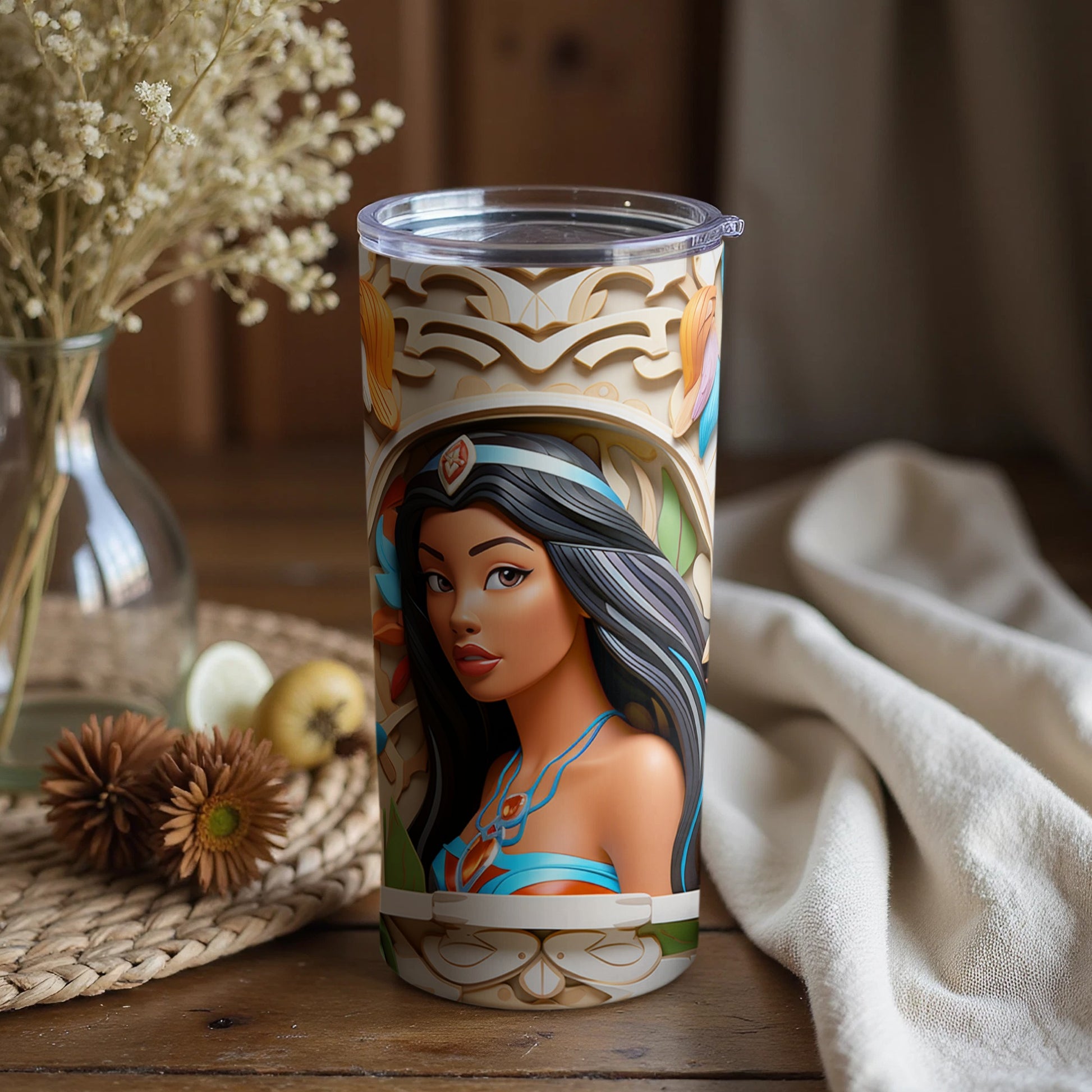 Beautifully Designed Princess Themed Tumbler