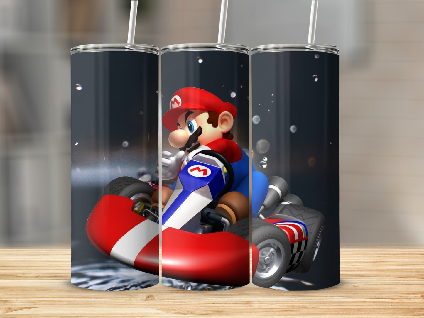 Animated Racing Character Tumbler Wrap Design