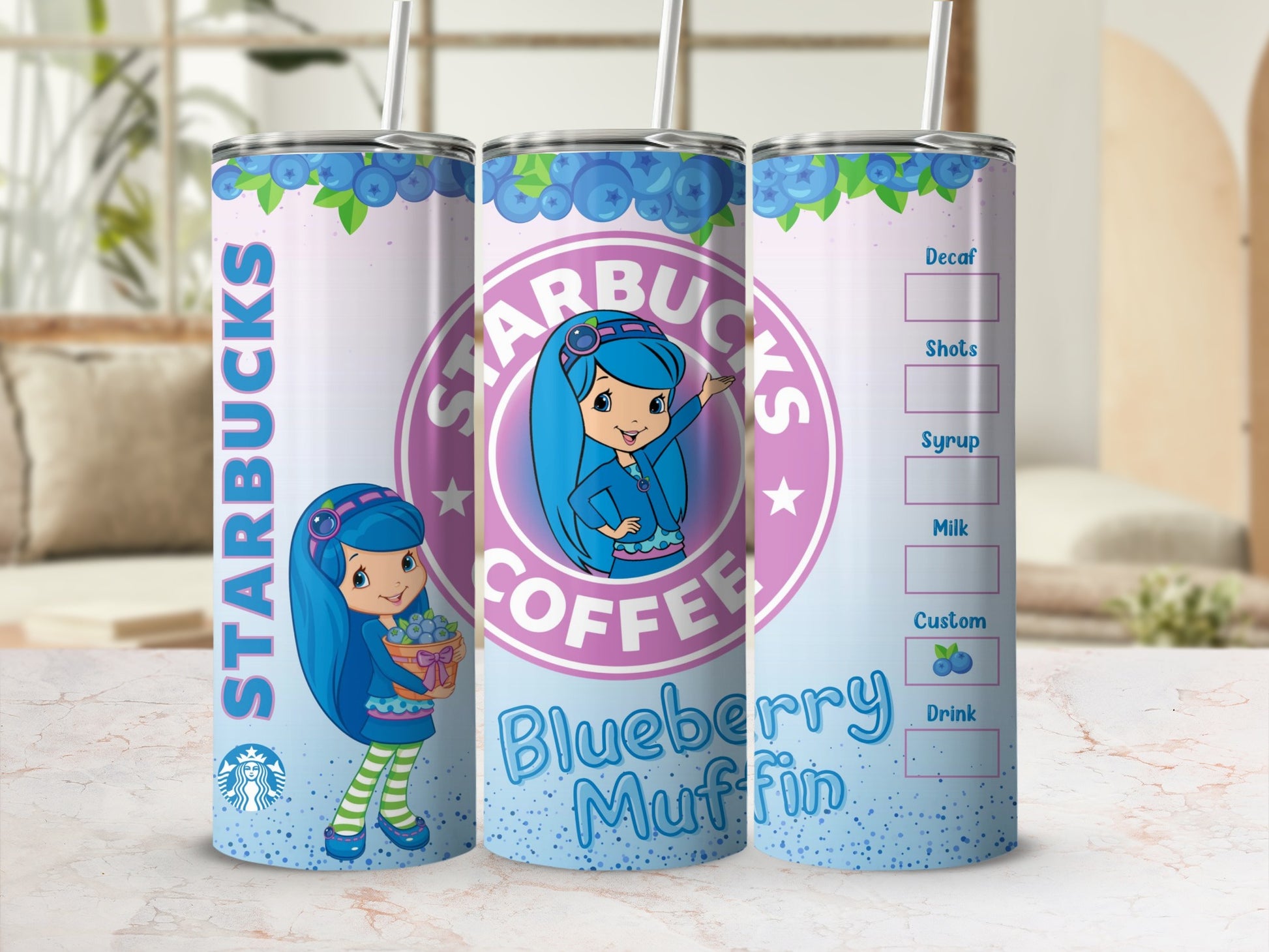 Starbucks Blueberry Muffin Tumbler Cup for Beverages