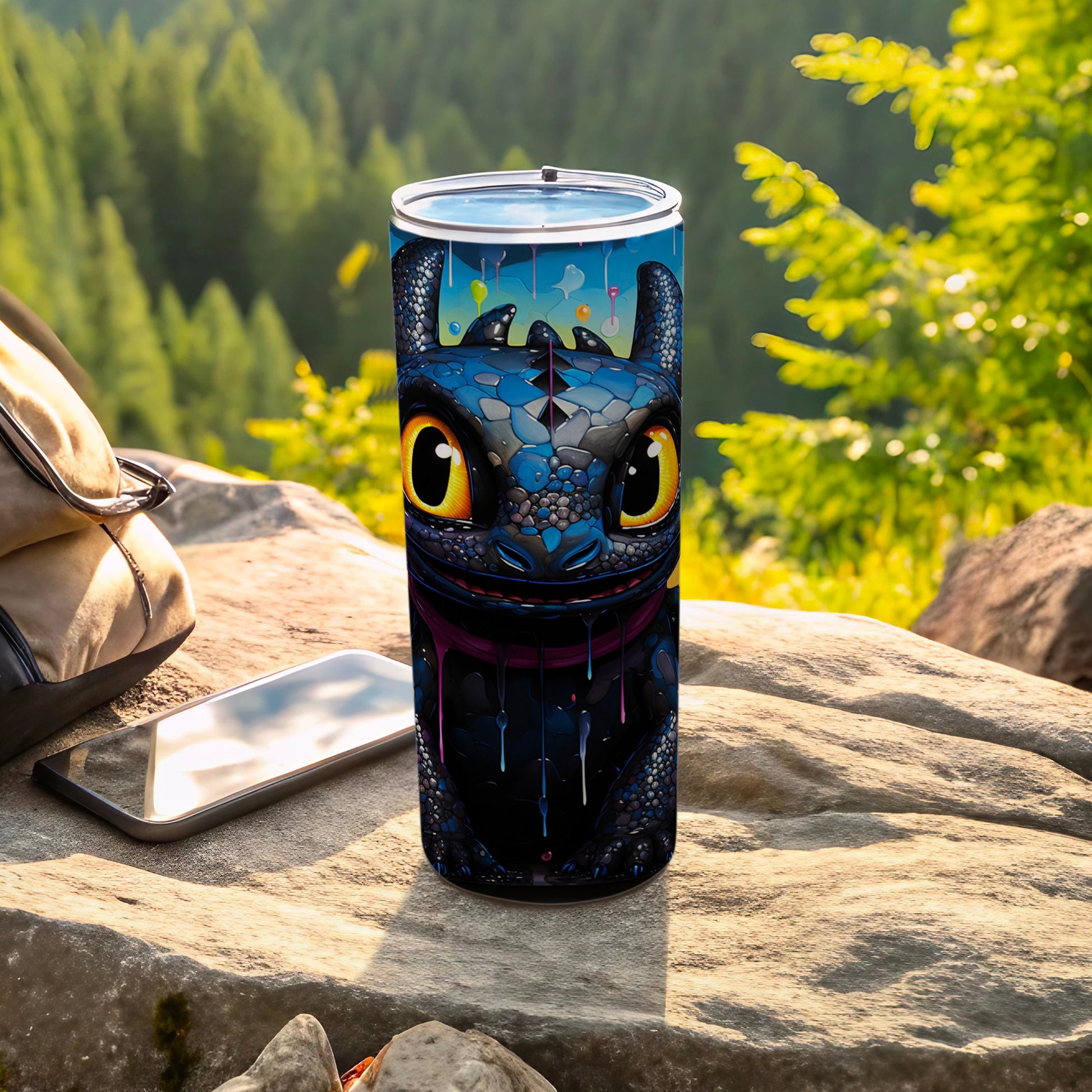 Toothless the Dragon Design Tumbler for Enthusiasts