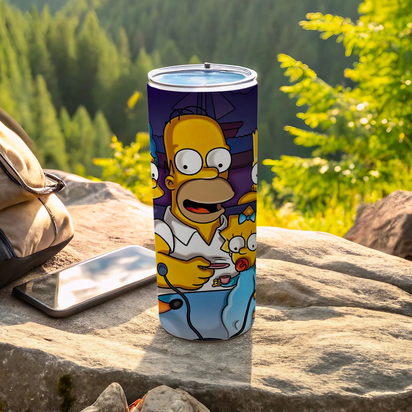 Homer Simpson Family Design Insulated Drink Tumbler