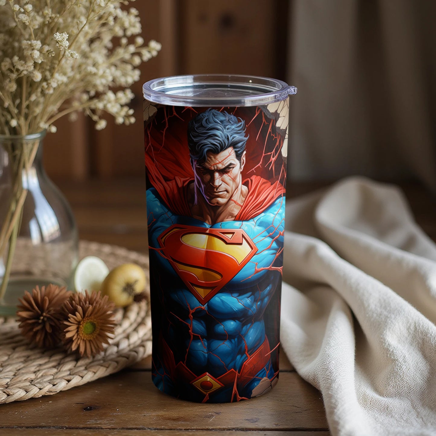 Heroic Superman Design Insulated Tumbler Cup