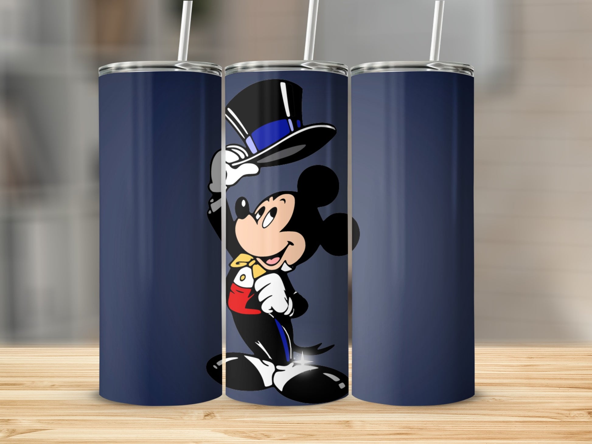 Mickey Mouse Tumbler with Top Hat and Tails Design