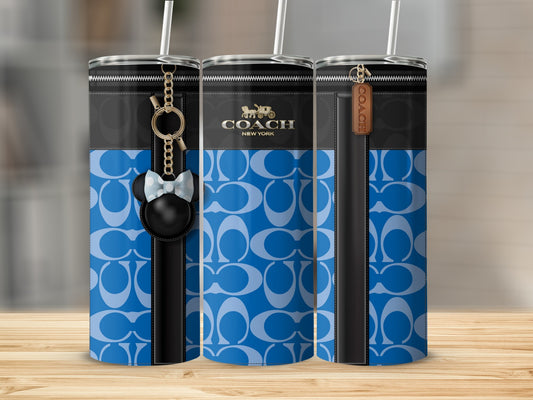 Stylish Blue Pattern Coach New York Tumbler Product