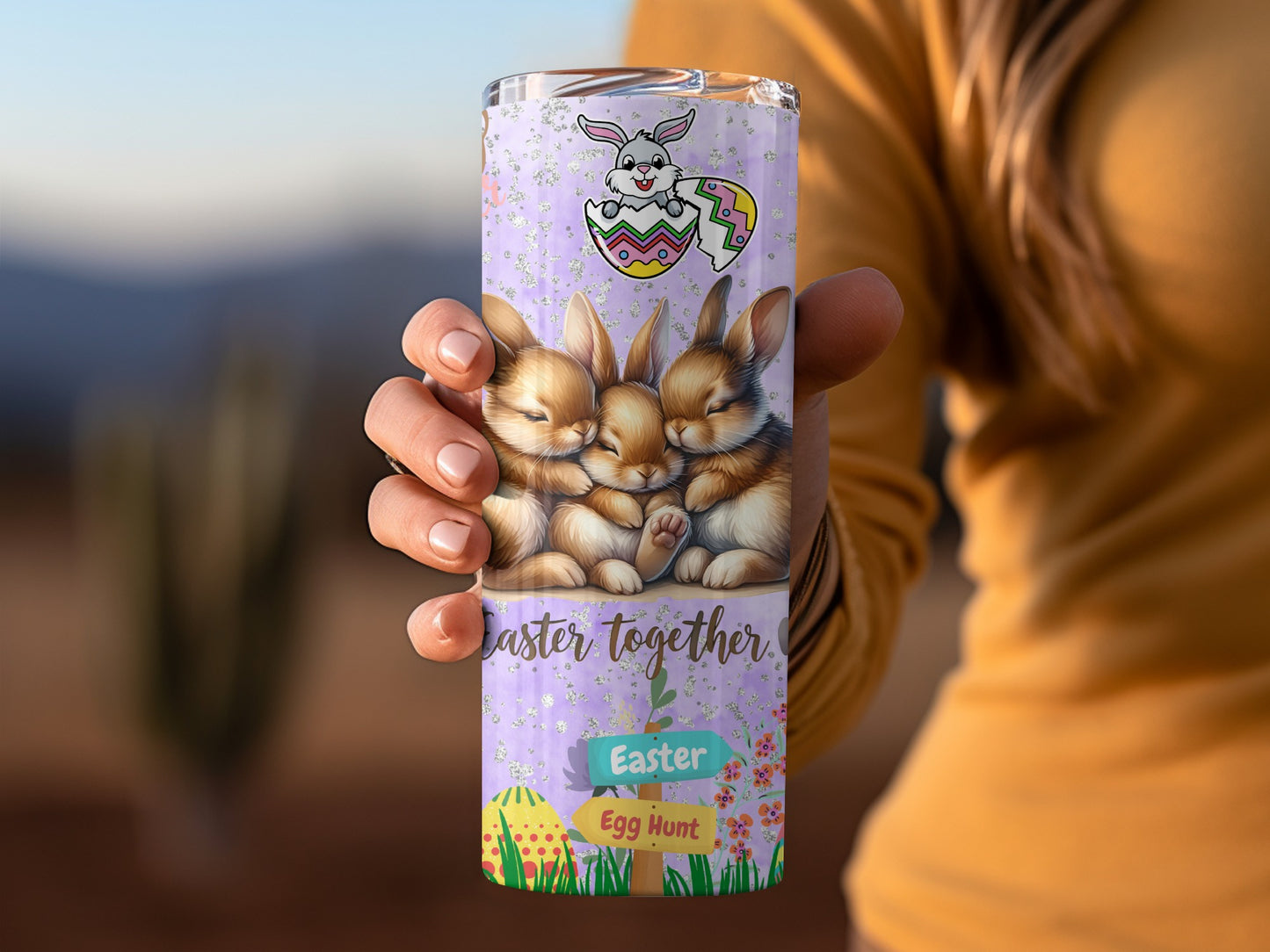 Easter Together Bunny Egg Hunt Festive Tumbler