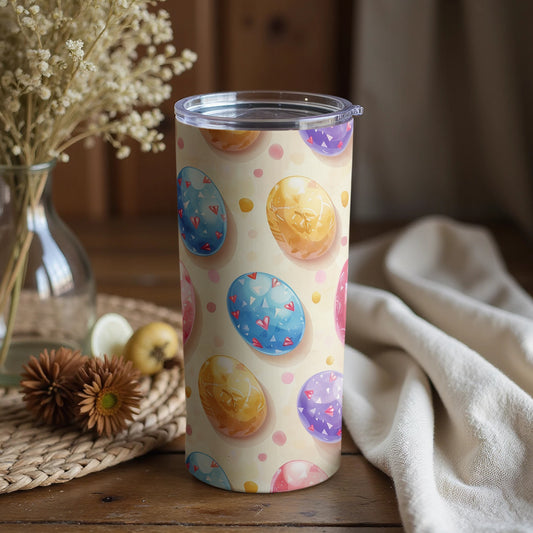 Colorful Egg Pattern Tumbler for Celebrations