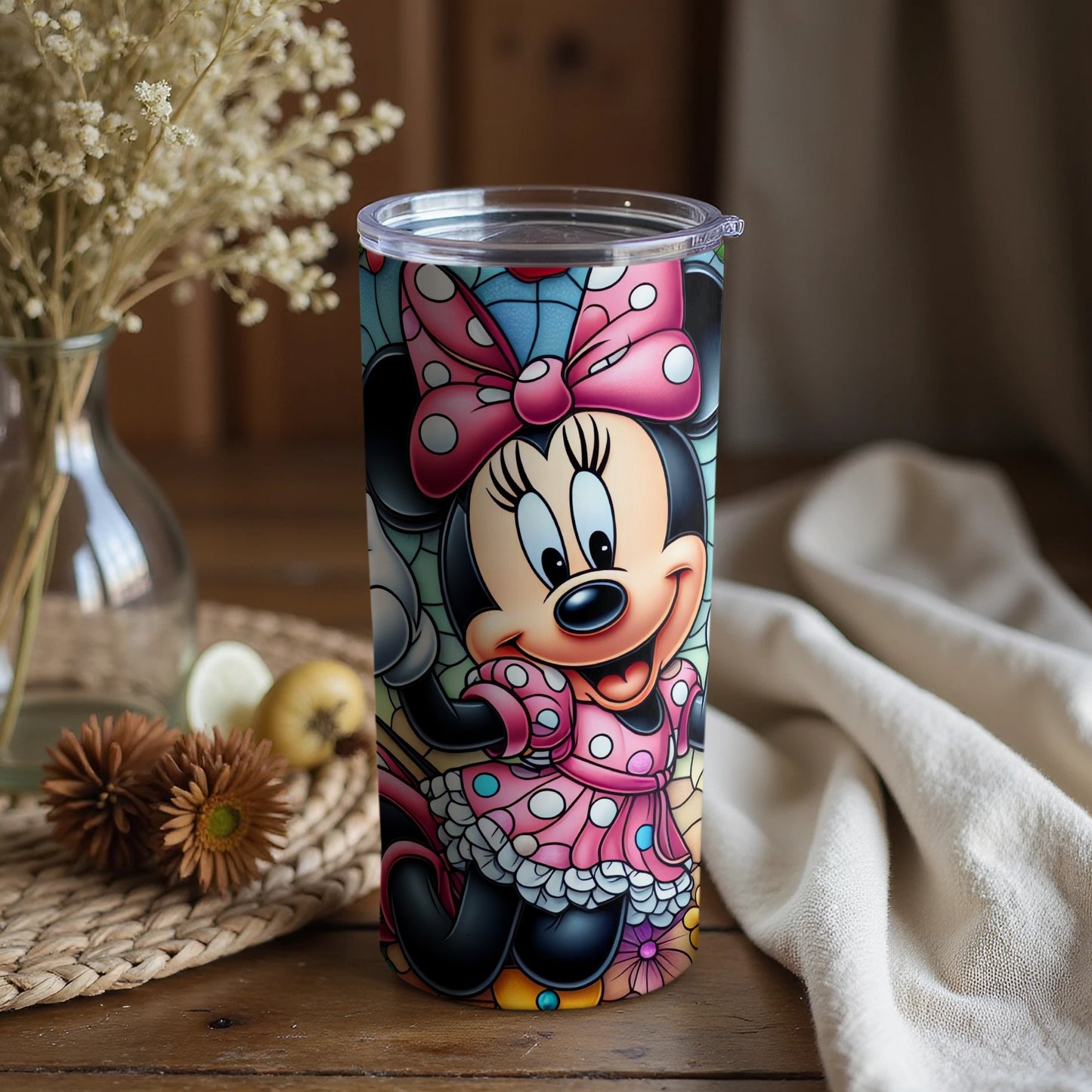 Cheerful Cartoon Character Insulated Tumbler Cup