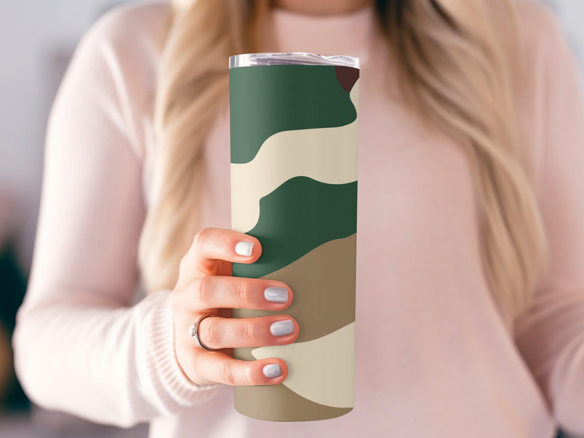 Camouflage Patterned Thermal Insulated Tumbler