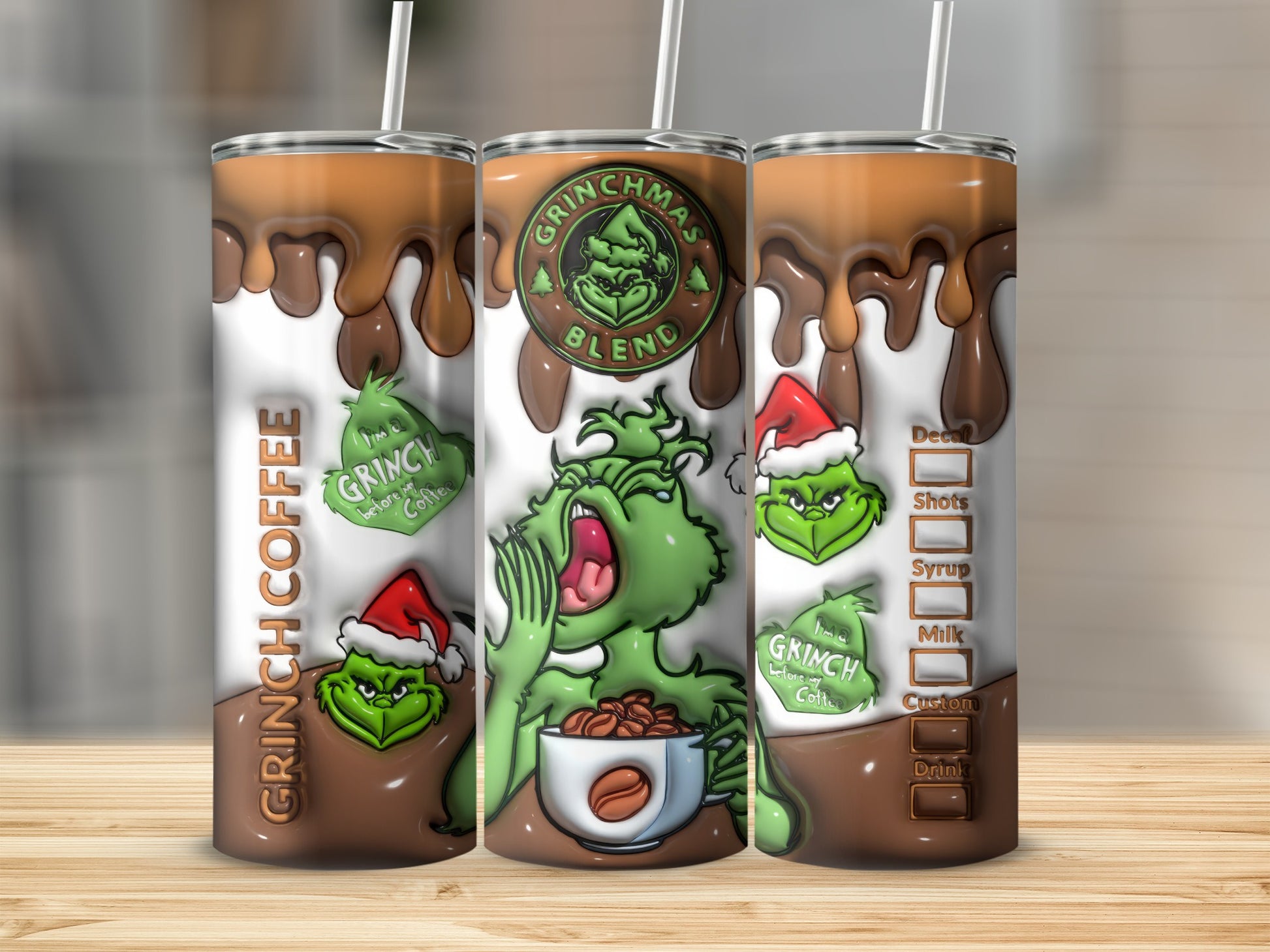 Grinch Coffee Grinchmas Blend Christmas Tumbler Cup