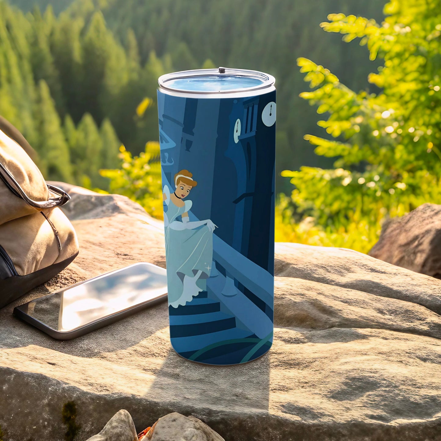 Cinderella Scenic Travel Tumbler for Outdoor Adventures